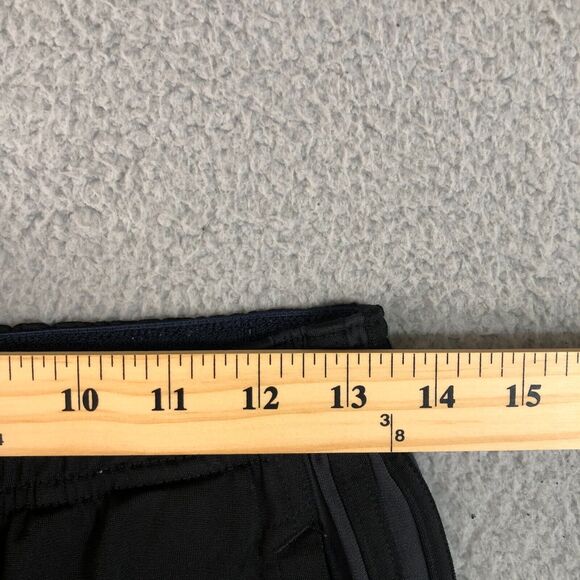 Adidas Pants Mens Medium Black Joggers Basketball Striped Sweatpants Logo - Picture 6 of 8